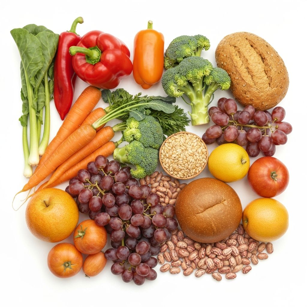 Verschiedene frische Lebensmittel